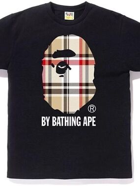 Bape x Burberry Black Tee
